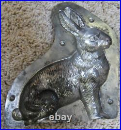 Vintage 7-1/2 Sitting Bunny Rabbit 2-Part Candy Chocolate Mold H Walter Germany Vintage 7-1/2 Sitting Bunny Rabbit 2-Part Candy Chocolate Mold H Walter Germany