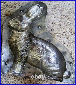 Vintage 7-1/2 Sitting Bunny Rabbit 2-Part Candy Chocolate Mold H Walter Germany Vintage 7-1/2 Sitting Bunny Rabbit 2-Part Candy Chocolate Mold H Walter Germany