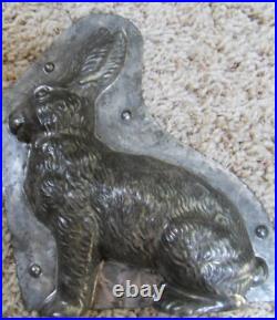 Vintage 7-1/2 Sitting Bunny Rabbit 2-Part Candy Chocolate Mold H Walter Germany Vintage 7-1/2 Sitting Bunny Rabbit 2-Part Candy Chocolate Mold H Walter Germany