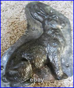 Vintage 7-1/2 Sitting Bunny Rabbit 2-Part Candy Chocolate Mold H Walter Germany Vintage 7-1/2 Sitting Bunny Rabbit 2-Part Candy Chocolate Mold H Walter Germany