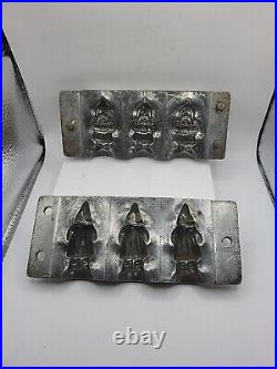 Vintage ANTON REICHE Santa St. Nickolas CHOCOLATE MOLD # 7854 # 2 Matching