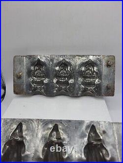 Vintage ANTON REICHE Santa St. Nickolas CHOCOLATE MOLD # 7854 # 2 Matching shelf