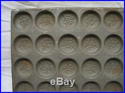 Vintage American Chocolate Mould Candy Medallion Mold Metal Pan Tray