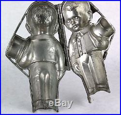 Vintage Antique 10 Bride and Groom Chocolate Molds