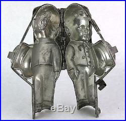 Vintage Antique 10 Bride and Groom Chocolate Molds (Pair)