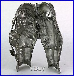 Vintage Antique 10 Bride and Groom Chocolate Molds (Pair)