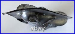 Vintage Antique #247 Tin Easter Bunny Rabbit Sitting On Stump Chocolate Mold