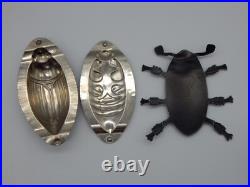 Vintage Antique 6x3 Chocolate Mold June Bug Design Beetle Rare Good Luck TF698 Vintage Antique 6x3 Chocolate Mold June Bug Design Beetle Rare Good Luck TF698