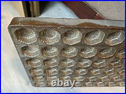 Vintage Antique COMMERCIAL CANDY BAR MOLD heavy weight metal CHOCOLATE