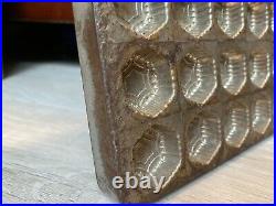 Vintage Antique COMMERCIAL CANDY BAR MOLD heavy weight metal CHOCOLATE