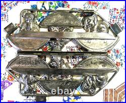 Vintage Antique Chocolate Mold Anton Reiche Animals on Rockers Hinged Monkey