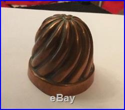 Vintage Antique Copper Chocolate Fondant Walnut Whip Beehive Mini Mould