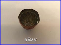 Vintage Antique Copper Chocolate Fondant Walnut Whip Beehive Mini Mould