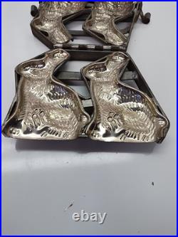 Vintage / Antique Hinged Rabbit Chocolate Mold Quality Double EASTER BUNNY Vintage / Antique Hinged Rabbit Chocolate Mold Quality Double EASTER BUNNY