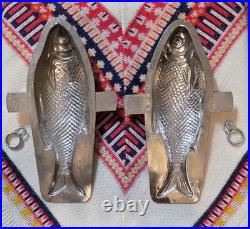 Vintage Antique Letang Fils FISH Chocolate Mold #1591 7oz