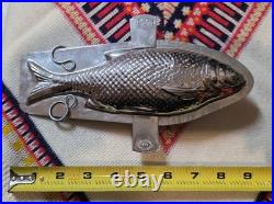 Vintage Antique Letang Fils FISH Chocolate Mold #1591 7oz