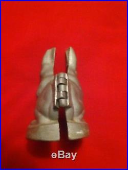 Vintage Antique Metal 2 Piece Standing Easter Bunny Rabbit Chocolate Candy Mold