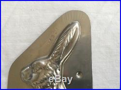 Vintage Antique Old Standing 10 Rabbit Chocolate Mold # 15325