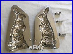 Vintage Antique Old Standing 10 Rabbit Chocolate Mold # 15325