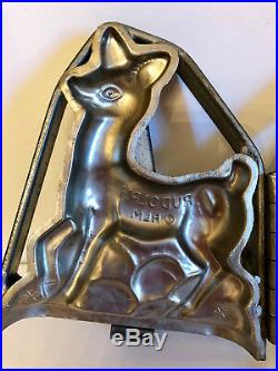 Vintage Antique RUDOLPH THE RED NOSE REINDEER CHOCOLATE CHRISTMAS MOLD. RARE