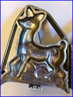 Vintage Antique RUDOLPH THE RED NOSE REINDEER CHOCOLATE CHRISTMAS MOLD. RARE