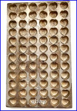 Vintage Antique Strawberry Chocolate Mold Primitive Commercial Metal Mold Vintage Antique Strawberry Chocolate Mold Primitive Commercial Metal Mold