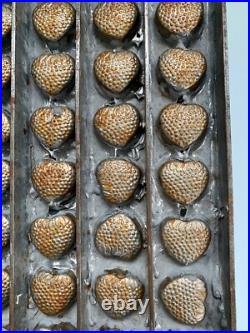 Vintage Antique Strawberry Chocolate Mold Primitive Commercial Metal Mold Vintage Antique Strawberry Chocolate Mold Primitive Commercial Metal Mold