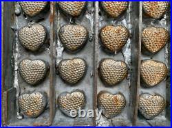 Vintage Antique Strawberry Chocolate Mold Primitive Commercial Metal Mold Vintage Antique Strawberry Chocolate Mold Primitive Commercial Metal Mold