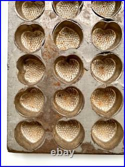 Vintage Antique Strawberry Chocolate Mold Primitive Commercial Metal Mold Vintage Antique Strawberry Chocolate Mold Primitive Commercial Metal Mold