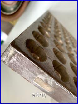 Vintage Antique Strawberry Chocolate Mold Primitive Commercial Metal Mold Vintage Antique Strawberry Chocolate Mold Primitive Commercial Metal Mold