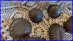 Vintage Antique metal French chocolate candy Tart molds Rabbit Unusual