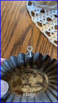 Vintage Antique metal French chocolate candy Tart molds Rabbit Unusual