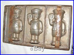 Vintage Anton Reiche Dresden Chocolate Mould Police Traffic Cop 3 Molds In 1