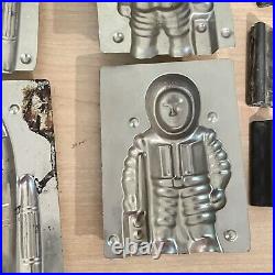 Vintage Astronaut & Spaceship Rocket Ship Chocolate Candy Making Mold Space