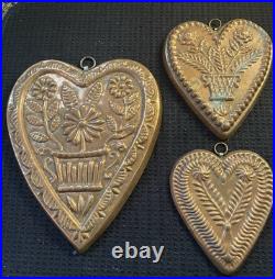 Vintage Birth Gramm Swiss Copper Cake/Chocolate Molds Set of Three Vintage Birth Gramm Swiss Copper Cake/Chocolate Molds Set of Three