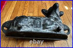 Vintage Cast Iron Lamb Baking Mold Sheep 2 Piece Cake Candy Chocolate Antique