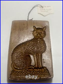 Vintage Cat Switzerland Springerle Gingerbread Sugar Cookie Stamp Press Mold