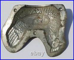 Vintage Chicken Metal Chocolate Mold Anton Reiche Dresden Antique Made Germany