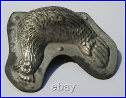 Vintage Chicken Metal Chocolate Mold Anton Reiche Dresden Antique Made Germany