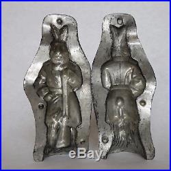 Vintage Chocolate Metal Mold Rabbit ANTON REICHE Old Antique Easter Bunny Molds