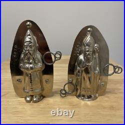 Vintage Cholcolate Molds St Nicholas #15656 Father Christmas #4070