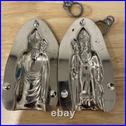 Vintage Cholcolate Molds St Nicholas #15656 Father Christmas #4070