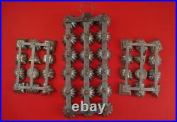 Vintage Collectible 3 Chocolate Molds (# 8447)