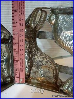 Vintage Double Bunny Chocolate Mold Bunnies are 8 inches tall