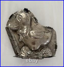 Vintage Duck With Bow Chocolate Mold