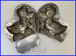 Vintage Duck With Bow Chocolate Mold