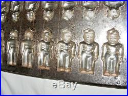 Vintage Dutch Chocolate Mould Bellboys Multiple Mold 16 Front & Back Tilburg