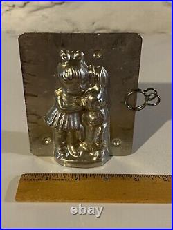 Vintage Easter Duck Girl Bunny Rabbit Jazz Saxophone Band Antique Chocolate Mold