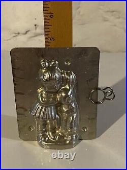 Vintage Easter Duck Girl Bunny Rabbit Jazz Saxophone Band Antique Chocolate Mold