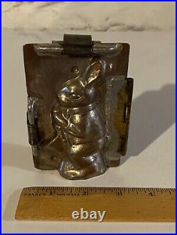 Vintage Easter Duck Girl Bunny Rabbit Jazz Saxophone Band Antique Chocolate Mold